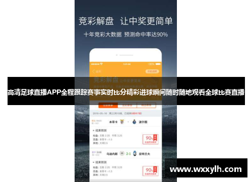 高清足球直播APP全程跟踪赛事实时比分精彩进球瞬间随时随地观看全球比赛直播